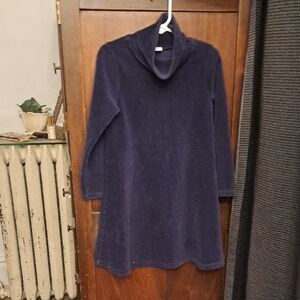 Baby Gap Girls Size 5 Years Navy Blue Corduroy Turtleneck Dress